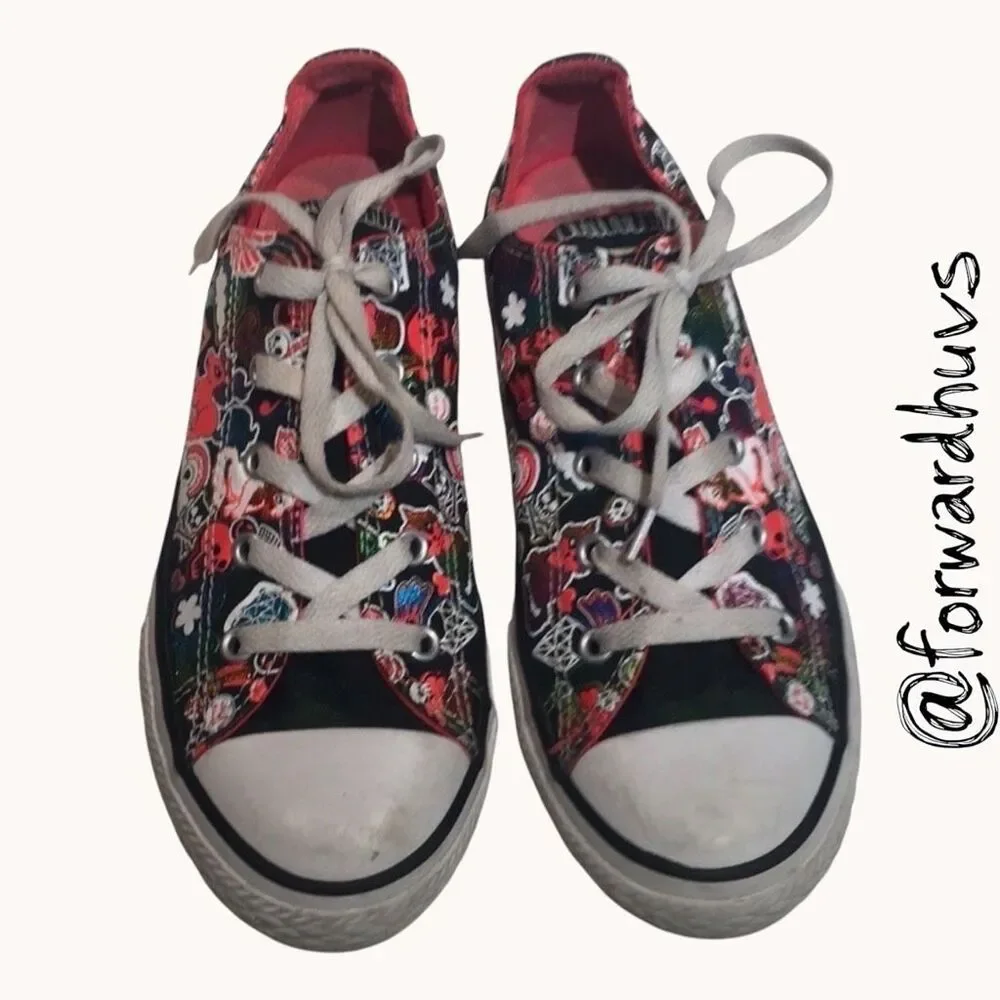 Converse All Star Unicorn Rainbow Emo Y2K Low Top Sneakers Youth 4